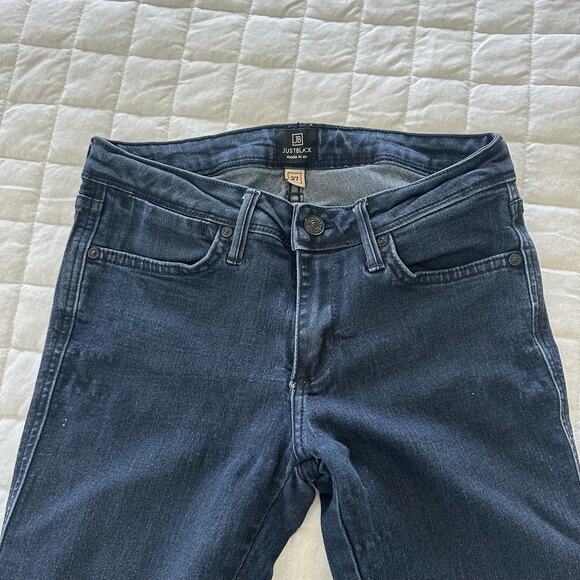 JUST BLACK Jeans Womens Skinny Low Rise Stretch Dark Wash Ankle | 27 - Picture 2 of 12